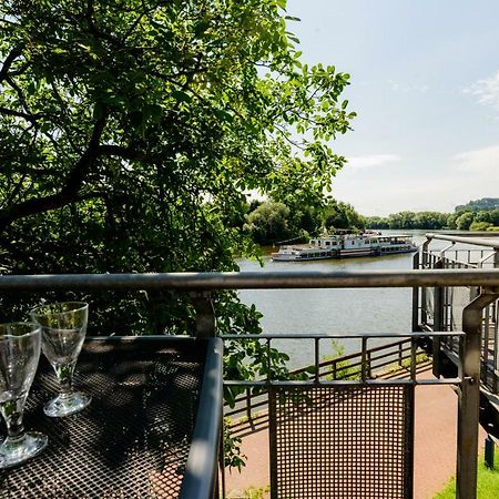 Weserwohnung - Bootshaus Urlaub Am Wasser Hamelin Esterno foto
